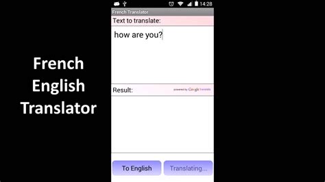 Select the text that you want to translate, and then click on Translate Selected Text. . Traductor ingles french